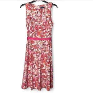 Pattern Sleeveless Dress‎